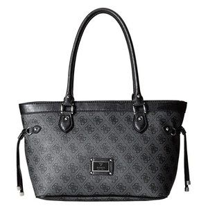 GUESS Scandal Carryall Handbag in Coal (Black)